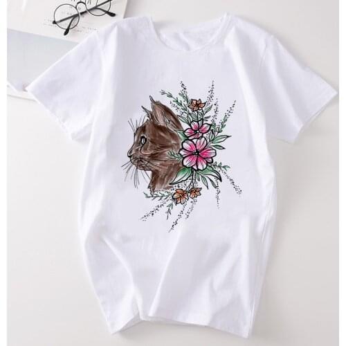 Cartoon Printed New Women T Shirt 2021 Summer Short-sleeved O Neck Ladies Tops Tshirt Lady Tees Top Plus Size S-XXXL