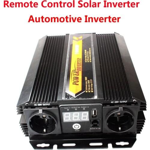 New 2017 Power Inverter Charger DC 12V to AC 220V 1000W Sine wave inverter Solar inverter remote control inverter