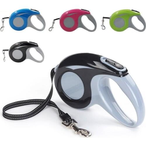 New Product Fashion Simple Automatic Telescopic Adjustment Traction Rope Special Dog Traction Chain for Walking The Dog