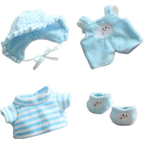 20cm doll clothes Baby Plush Dolls Clothes Lovely cloud dolls accessories for our generation Dolls clothes boy girl gift