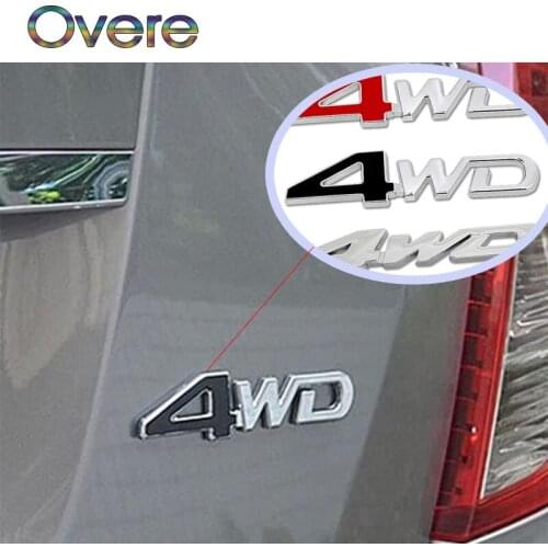 Overe 1PC Auto Car 3D Metal Sticker 4WD 4X4 For BMW E60 E36 E46 E90 E39 E30 F30 F10 F20 X5 E53 E70 E87 E34