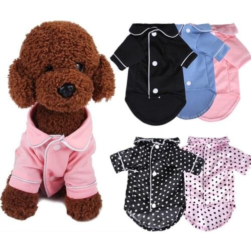 Pet Small Dog Cat Chihuahua Pajamas Leisure Home Sleepwear Sweater Warm Night Clothes Outfit