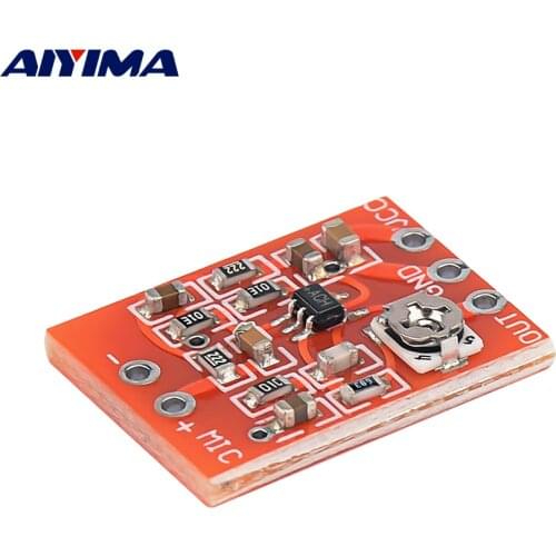 AIYIMA MAX4466 Electret Microphone Amplifier Board Amplificador Microphone Adjustable Gain 30dB