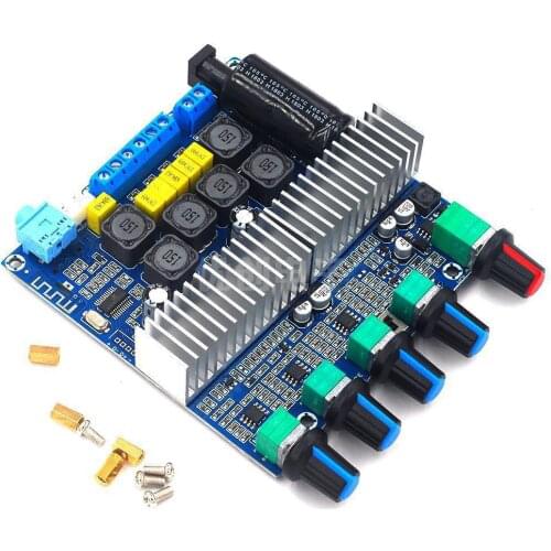 Bluetooth HIFI Power Subwoofer Amplifier Board 2.1 Channel TPA3116D2 Audio Stereo Equalizer Amp 2*50W+100W TPA3116