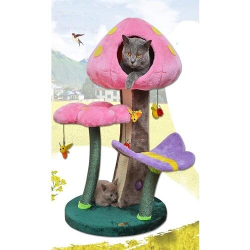 Pet new cat climbing frame cat jumping platform sisal column cat toy cat scratch board cat scratch version cat hammock