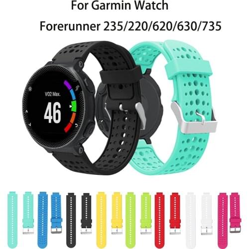 Watch band Strap for Garmin Forerunner 220 230 235 630 620 735 235 Approach S20 S5 S6 Sport wristband strap with Screwdriver