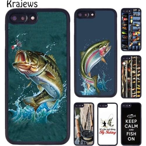 Krajews Fishing Box Carp Fishing phone Case For iPhone 5 6S 7 8 Plus 11 12 Pro X XR XS Max Samsung Galaxy S6 S7 S8 S9 S10 plus