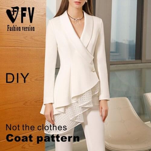 Sewing drawings female soil V-neck blazer 1:1 clothing design pattern BWT-120