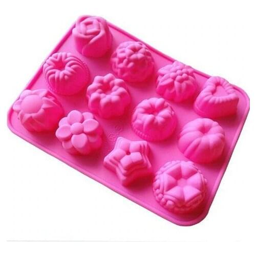 Flowers Pudding Mold Soap Mold Silicone Bakeware