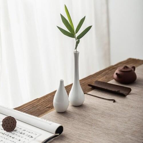 Japanese Style Simple Vase Ceramic Modern Design Luxury Creative Flower Vase Living Room Decoration Jarrones Home Decor BC50HP