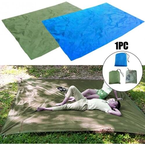 Waterproof Camping Tarp 100x145cm Outdoor Shelter Picnic Beach Awning Tent Mat Anti-UV Dustproof Portable Camping Accessories