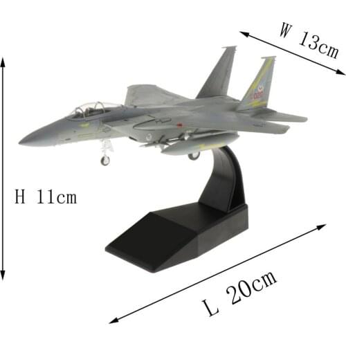 F-15 Eagle Fighter Aircraft Model 1/100 Scale Aolly Diecast Airplane Toy Gift