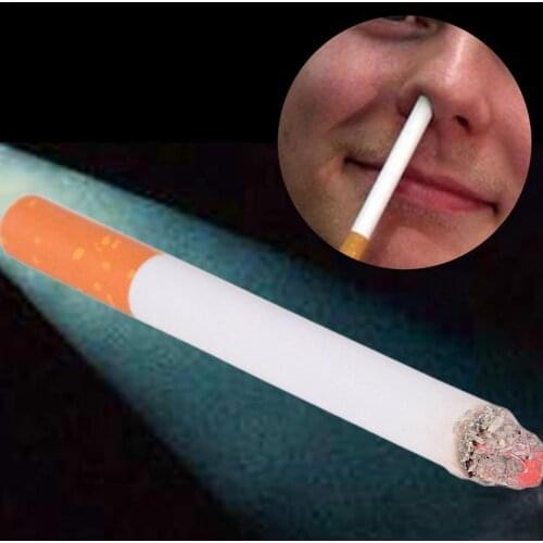 2 * Joke Prank Magic Novelty Trick Fake Cigarettes Fags Smoke Effect Lit End Fancy Gift Funny Toy Practical Jokes