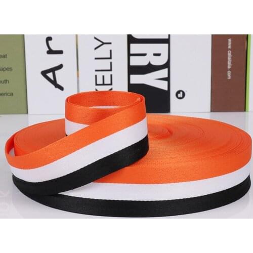 5M/lot 10-30mm Interval Color Ribbons Garment Accessorie Manual Decoration Stripe Clothing Bag Felt Bow Ribbons Accessorie DIY