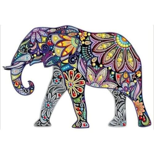 5D DIY Full Round Drill Diamond Art Painting Kit Color Animals Cross Stitch Mosaic 3D Diamond Painting Embroidery Home Decor Art