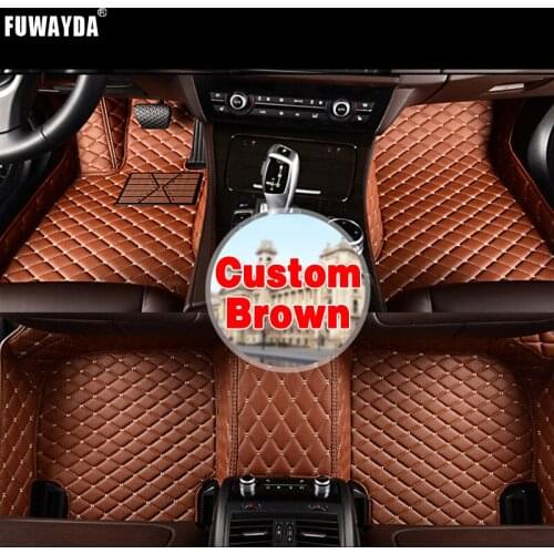 FUWAYDA Custom fit car floor mats made for Jeep all models waterproof 3D car styling leather Car Floor Mats Covers Leather