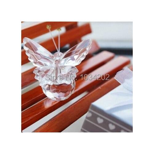 DHL free shipping Crystal Collection Precious Butterfly Souvenir Wedding Party Favors For Guest #DFG46