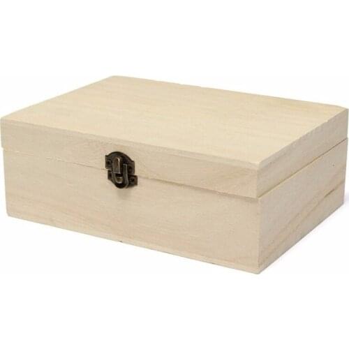 Home Wooden Storage Box Natural Wood Organizer Boxes With Lid Golden Lock Handmade Craft Jewelry Case Holders Bins Casket 2018