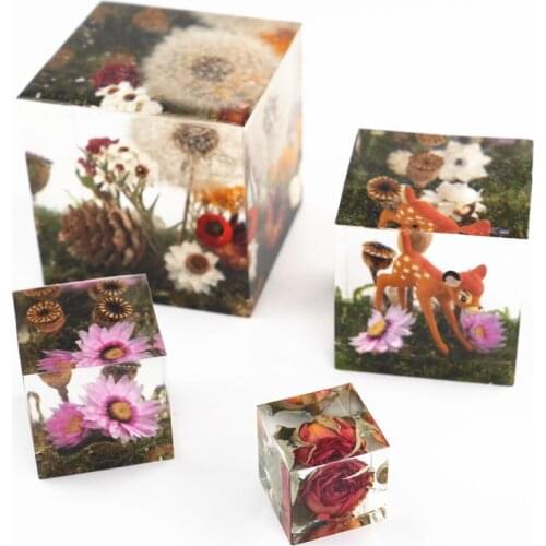 25/35/50/65mm Cube Silicone Mold Square Cylinder Epoxy Crystal Resin mold for DIY Jewelry Crafts Handmade Casting Mould