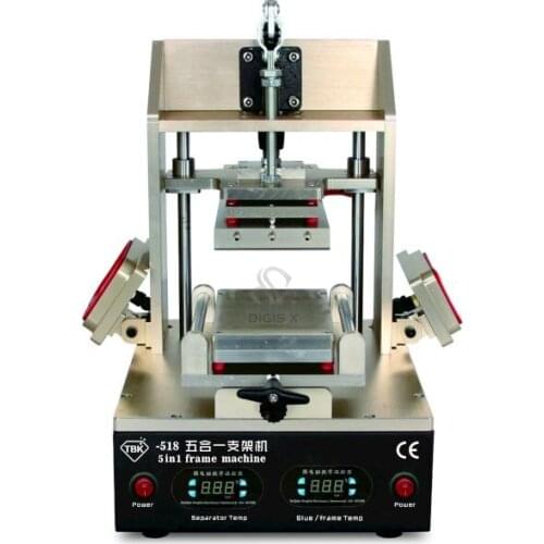 TBK-518 5in1 LCD Refurbish Machine Middle Bezel Separator/Frame Laminating Machine/Vacuum LCD Separator/Glue Remover / Preheater