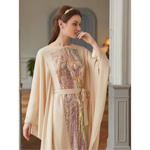 Kaftan Robe Soiree Dubai Abaya Kimono Turkey Islam Muslim Hijab Dress Abayas For Women American Clothing Musulman De Mode Caftan