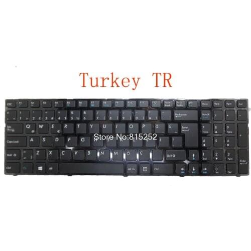 Laptop Keyboard For Medion AKOYA P6643 MD98477 MD98479 MD98608 MD98667 MD98672 MD98703 Black With Frame TR Turkey