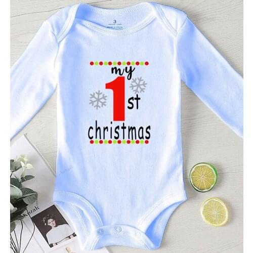 Bodysuit for Newborns Winter Jumpsuit Kids Newborn Cotton Baby Christmas Clothes Printing Toddler Girls Fall Costume