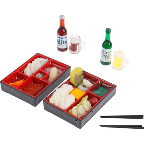 1:12 Dollhouse Miniature Japanese Fast Food Box Lunch For Kids Child Play Toy Furniture