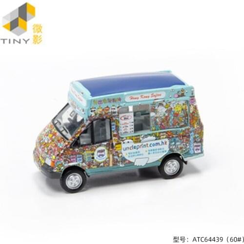 Tiny cars 1:64 Ice Cream VAN 60# Uncle Print Collection childrens Christmas gifts