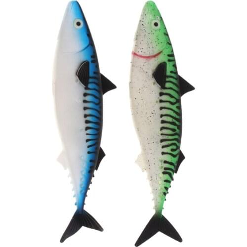 MagiDeal Sea Fishing Lure Big Size Silicone Soft Bass Bait Hollow Body for Put Sinker for deep Rack Water/Sea /Boat Fishing