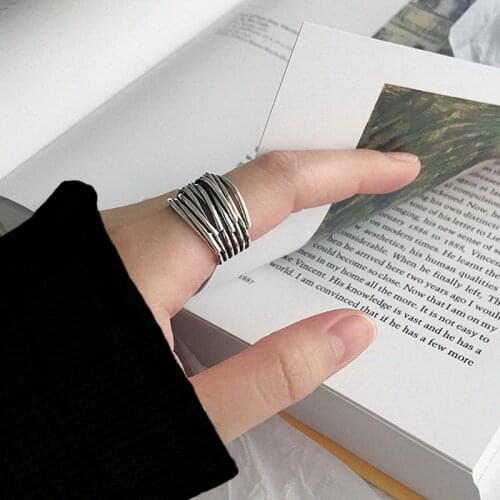 Simple Geometric Rings for Women Cross Knotted Vintage Finger Ring Handmade Couple Party Jewelry Gifts