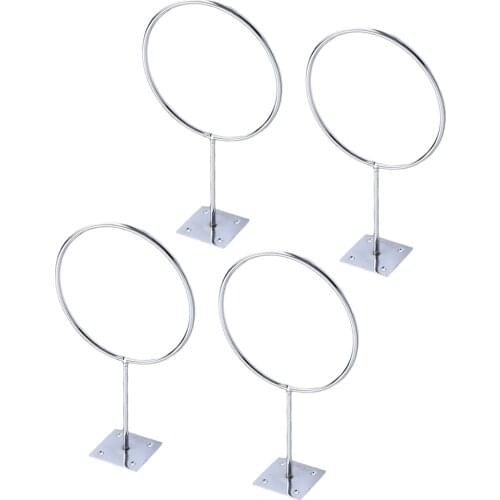 4pcs Ball Rack Iron Wall Mount Display Bracket Ball Holder Ball Rack for Soccer Football Volleyball Basketball