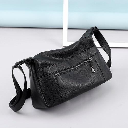 The New Fashion Zipper Crossbody Bags For Women Leather Small Square Bag Clutches Casual Shoulder Messenger Bag Small Handbags