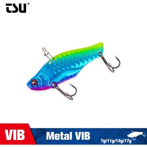 TSURINOYA Metal TEPAN VIB Fishing Lure GOBLIN 7g 11g 14g 17g Saltwater Winter Fishing Hard Bait Full Swimming Layer Sinking Lure