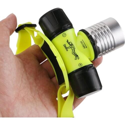 Outdoor Waterproof XPE LED Diving Head Light Head Lamp 2000 Lumens Diving Headlight Head Flashlight Lantern For Swimming Camping