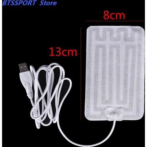 USB Charged Warm Paste Pads Waterproof Fiber Carbon Heating Pad Safe Heating Portable Warmer Pad for Vest Jacket Cloth Supplies