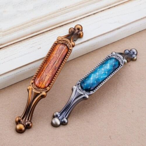 Vintage Crystal Cabinet Knobs and Handles European Drawer Knobs Kitchen Handle Cupboard Door Pulls Furniture Handle Hardware