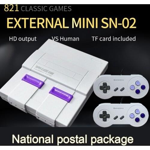 1Set Super Mini High Definition Game Host Built-in 821 NES Games Machine Console Y3ND