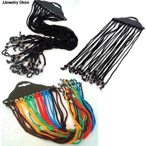 12pcs/lot Adjustable Black Color Neck Cord Strap String Landyard Holder For Eyeglass Glasses Sunglasses hot! New