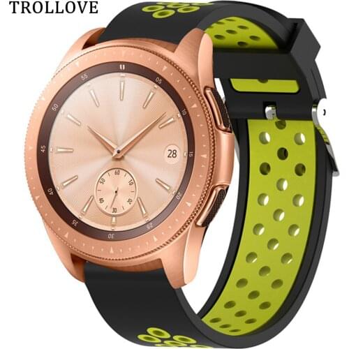 20mm 22mm Soft Silicone Band for Samsung Galaxy Watch 42mm 46mm active for Gear S3 S2 sport huami amazfit bip huawei GT 2 Strap