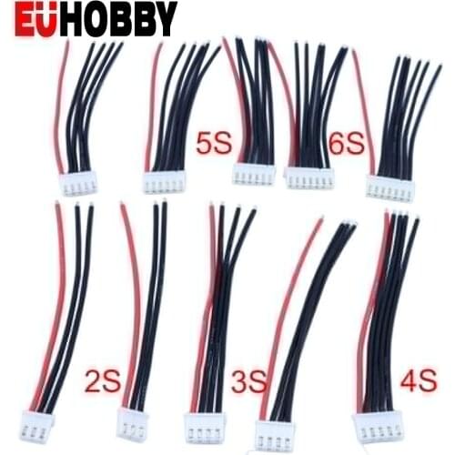 2s 3s 4s 5s 6s 10CM 100MM RC Lipo Battery Balance Charger XH2.54 plug Lithium battery cable balance charging line Battery wiring