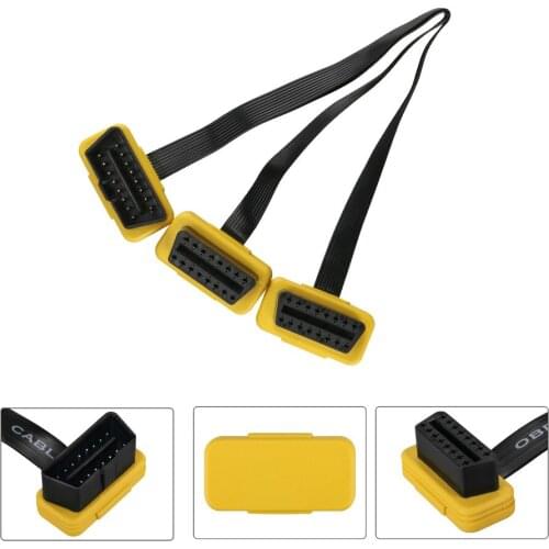 AUTOOL Car OBD2 Split Cable Auto OBD 2 Splitter Connector OBDII Extension Male to Female Adapter Cables 1 to 2 Split Cord 16pin