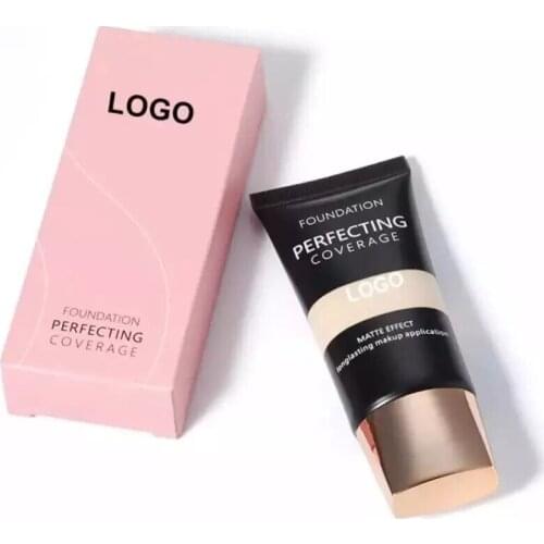 Private Matte Concealer Liquid Foundation Base Moisturizing Brighten Nude Shine Control Oil Free Makeup Vegan