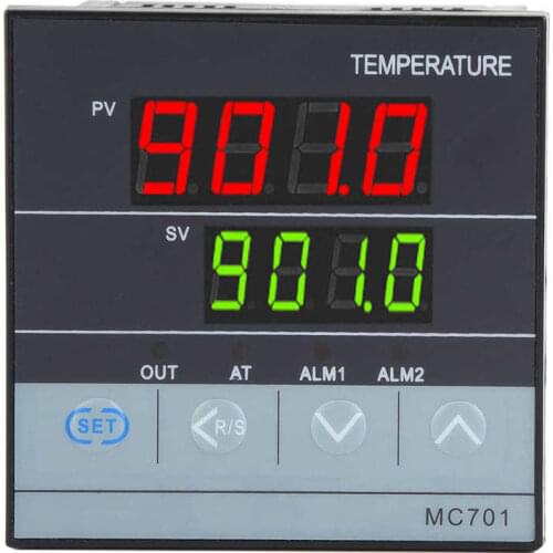 MC701 85~265V Digital PID Temperature Controller K Type PT100 Sensor Input Relay/SSR output
