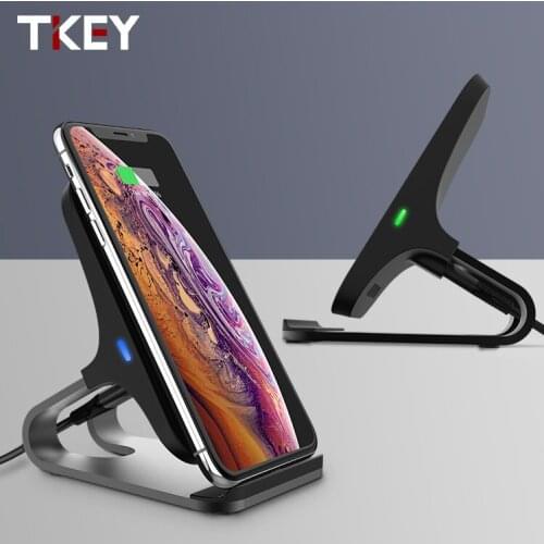15W QI Wireless Charge Holder Vertical Desktop Stand Mobile Phone Fast Charging For iPhone 11 Pro XS 8Plus Xiaomi 9 Mix2S LG G10