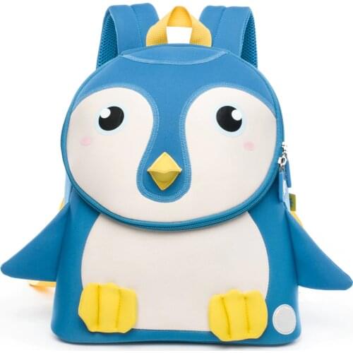 Cocomilo Kindergarten Kids Animal Backpack 3D Cartoon Penguin School Bags for Children Girls and Boys Schoolbag Mochila Infantil