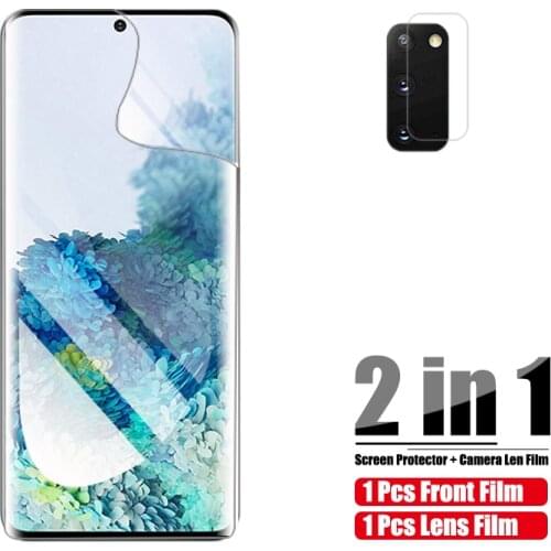 Hydrogel Film For Samsung Galaxy S20 Ultra Note 20 Full Cover Screen Protector On For Samsung S 20 Plus Camera Protective Film