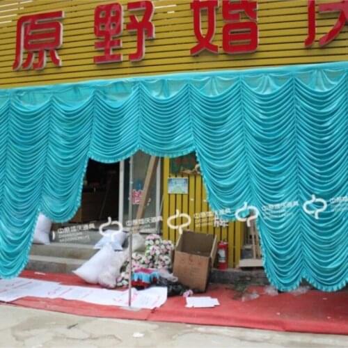 2016 Top selling 20ft*10ft falls wedding backdrops ,wedding stage draps color can be customed