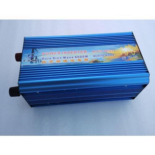 Szinuszos inverter DHL FedEx Free Shipping inverter 6000W peak 12000W pure inverter pure sine wave inverter 6KW