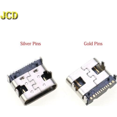 JCD 10PCS Micro USB Type-C Power Connector For Sony PS5 DualShock 5 Controller Replacement Type C USB Charging Socket Port